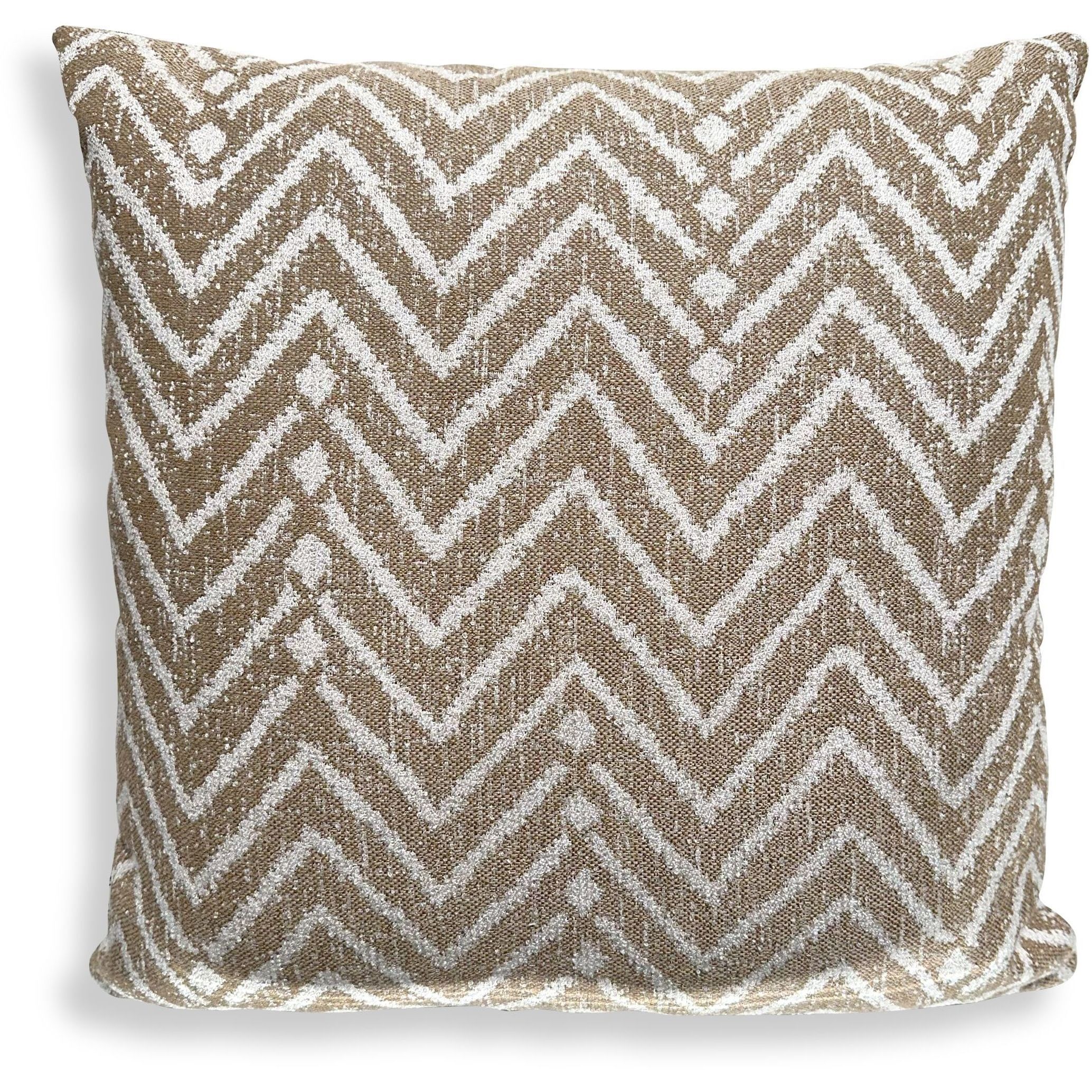Argo 20 inch Toffee and Cream Outdoor Pillow