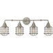 Connell 4 Light 34 inch Satin Nickel Bathroom Vanity Light Wall Light
