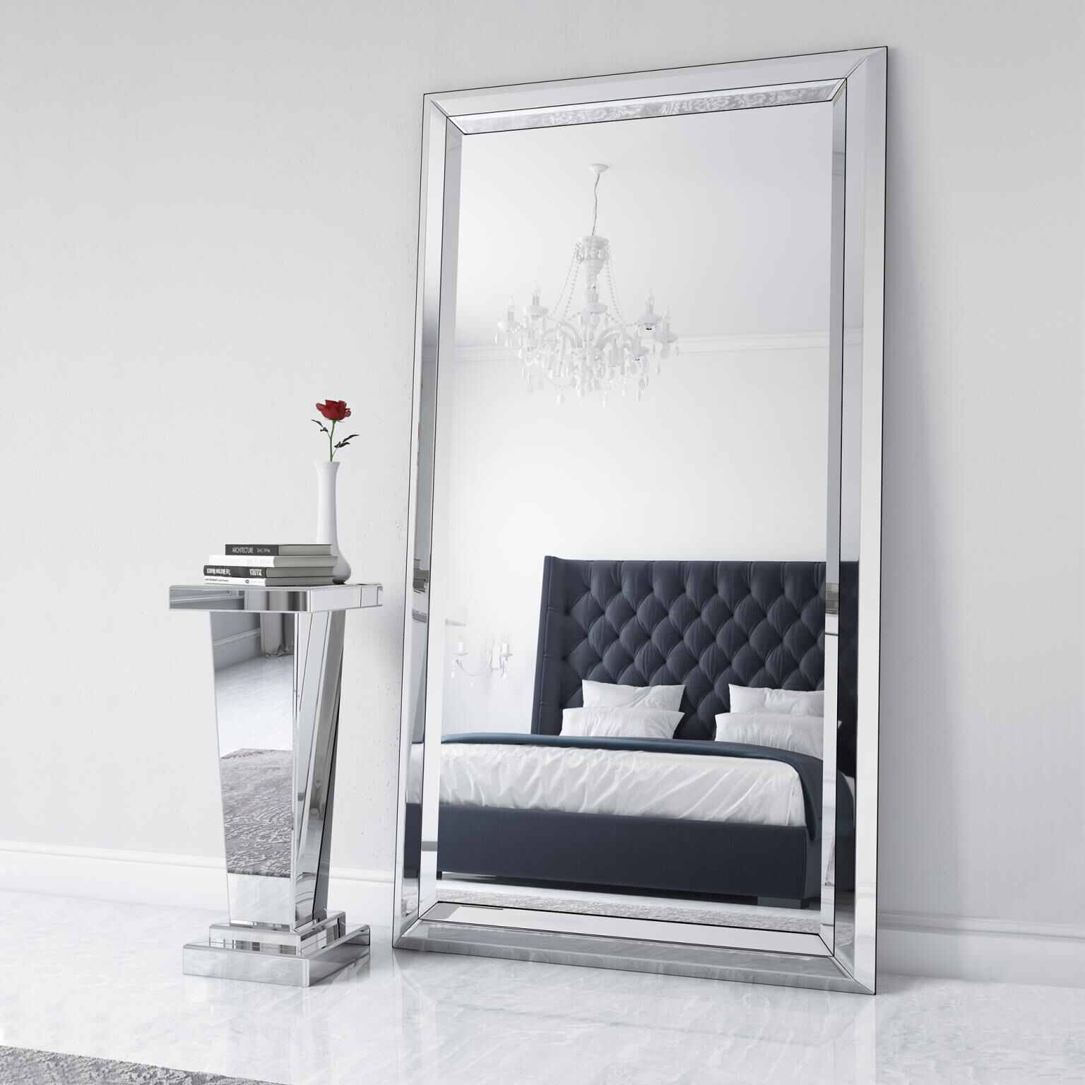 Omni 86 X 47 inch Mirror Floor Mirror