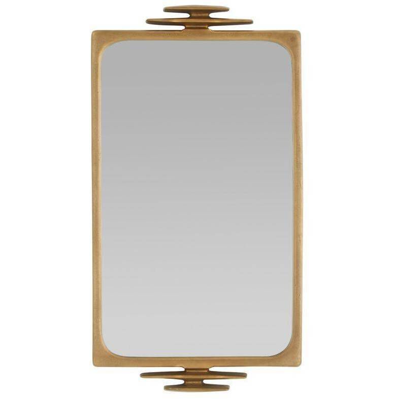 Hardaway 47 X 26 inch Antique Brass Mirror