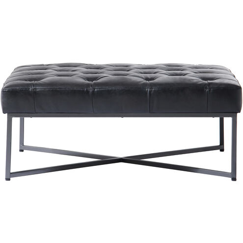 Thad 16 inch Black Ottoman