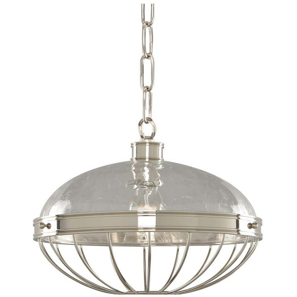 Montauk 1 Light 14 inch Polished Nickel Pendant Ceiling Light