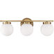 Mid-Century Modern 3 Light 24.00 inch Bathroom Vanity Light