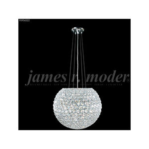 Sun Sphere 15 Light 20 inch Silver Crystal Chandelier Ceiling Light