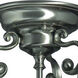 Richland 2 Light 17 inch Satin Nickel Semi-Flush Mount Ceiling Light