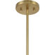Conrad 8 Light 40 inch Warm Brass with Black Marble Chandelier Ceiling Light