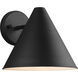 Crittenden 1 Light 8.5 inch Black Outdoor Wall Lantern, Medium