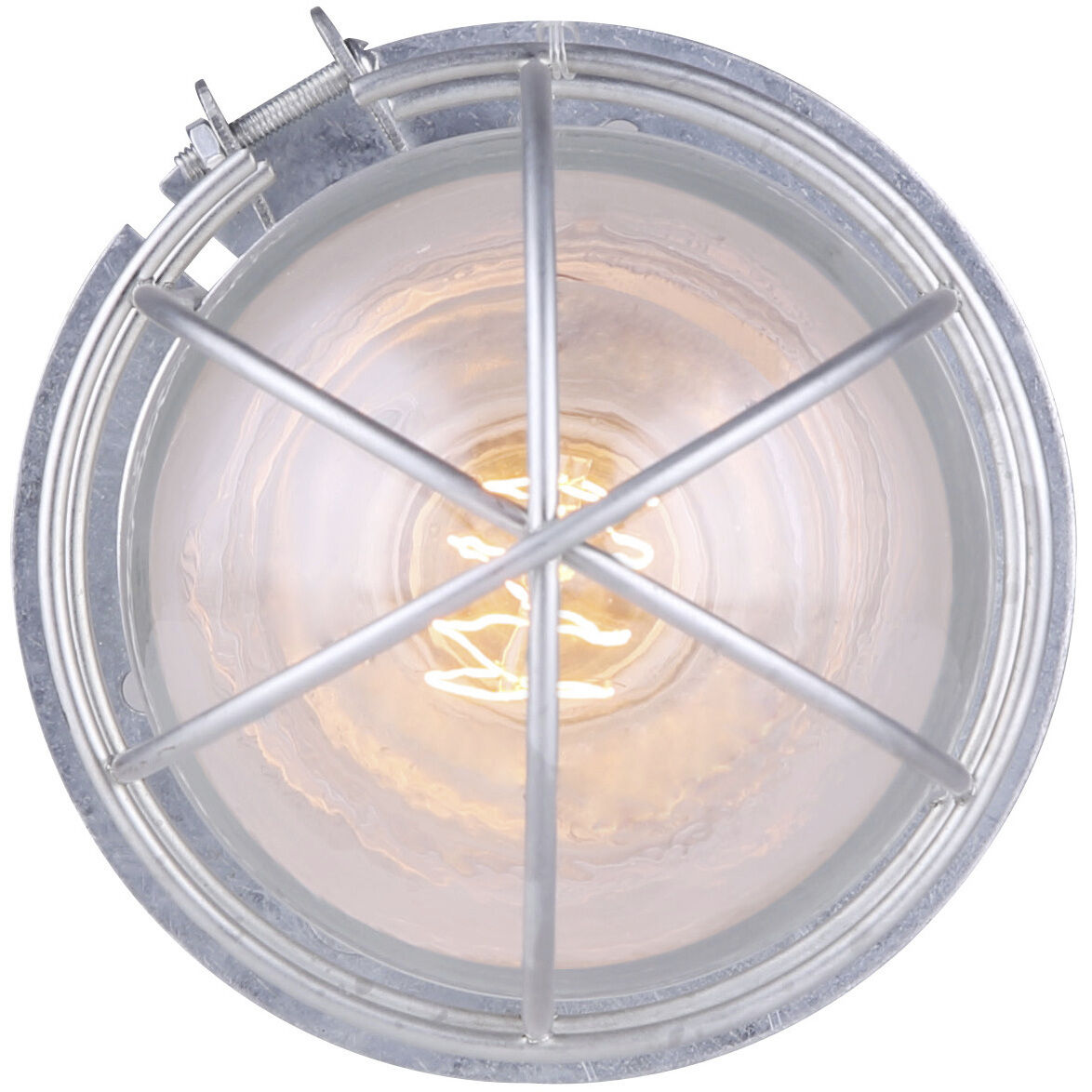 Madison 1 Light 7 inch Metal Outdoor Barn Light, With Guard