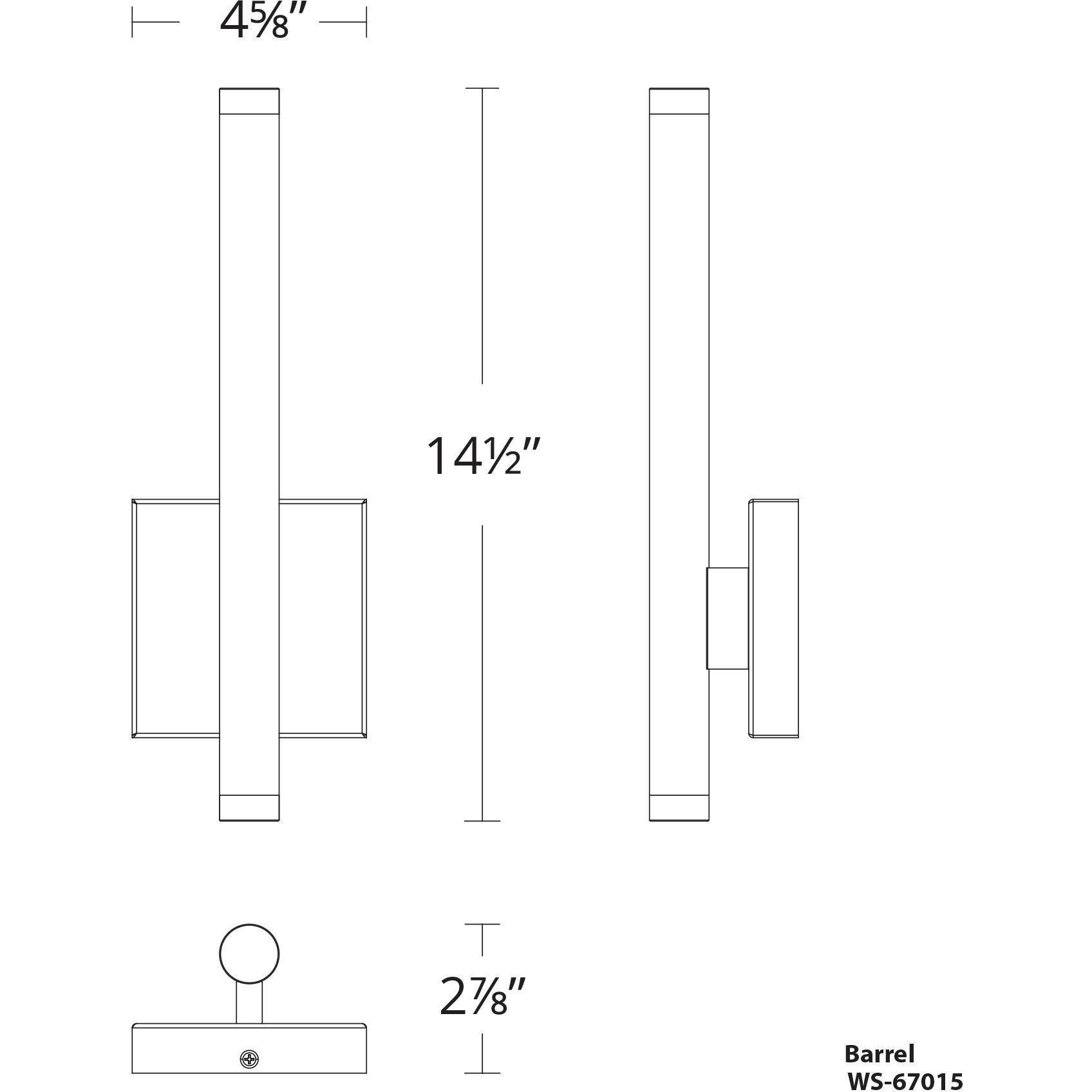 Burning Man LED 3 inch Aged Brass ADA Wall Sconce Wall Light