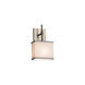 Textile LED 6.5 inch Brushed Nickel ADA Wall Sconce Wall Light in 700 Lm LED, White, Oval