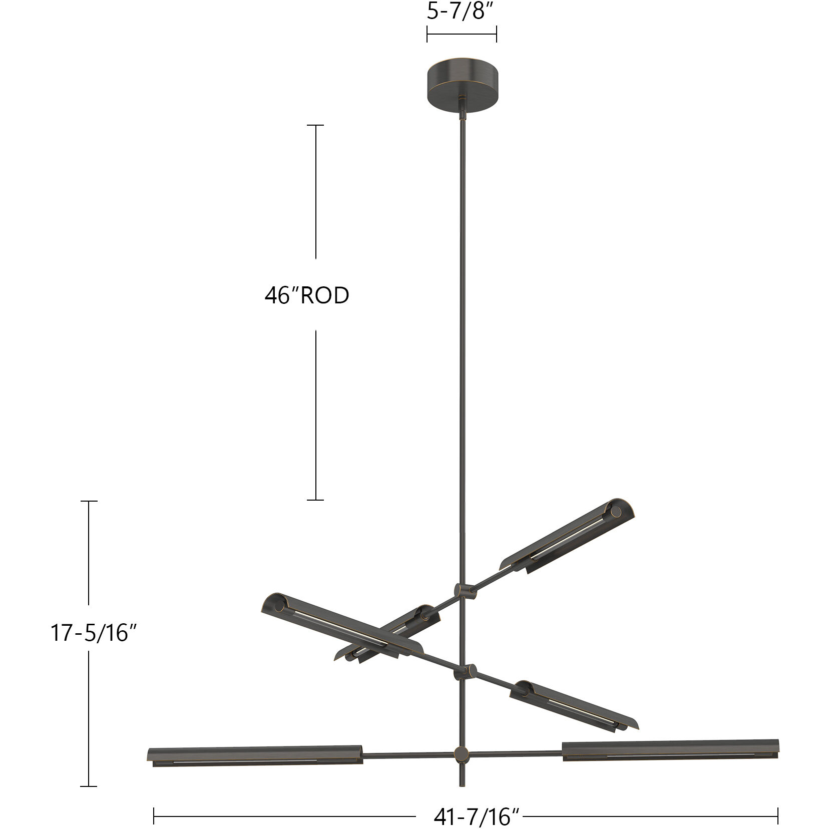 Astrid Multi Pendant Ceiling Light in Vintage Brass