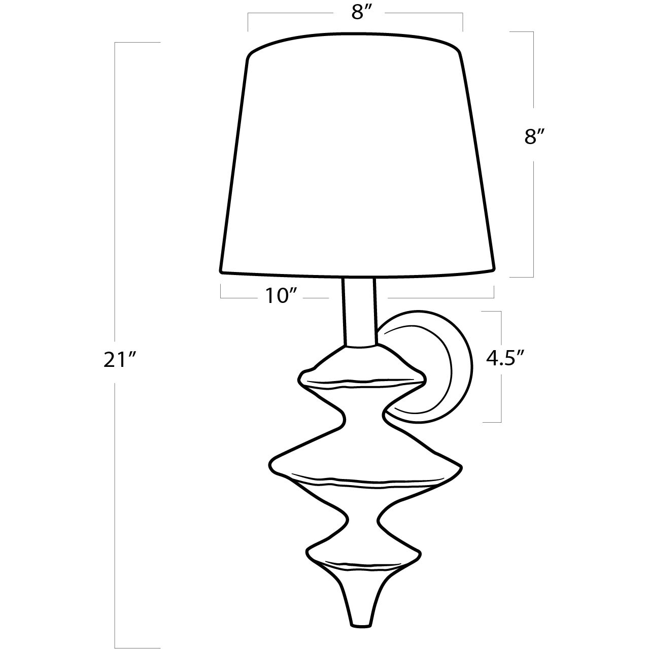 Hope 1 Light 10 inch White Wall Sconce Wall Light