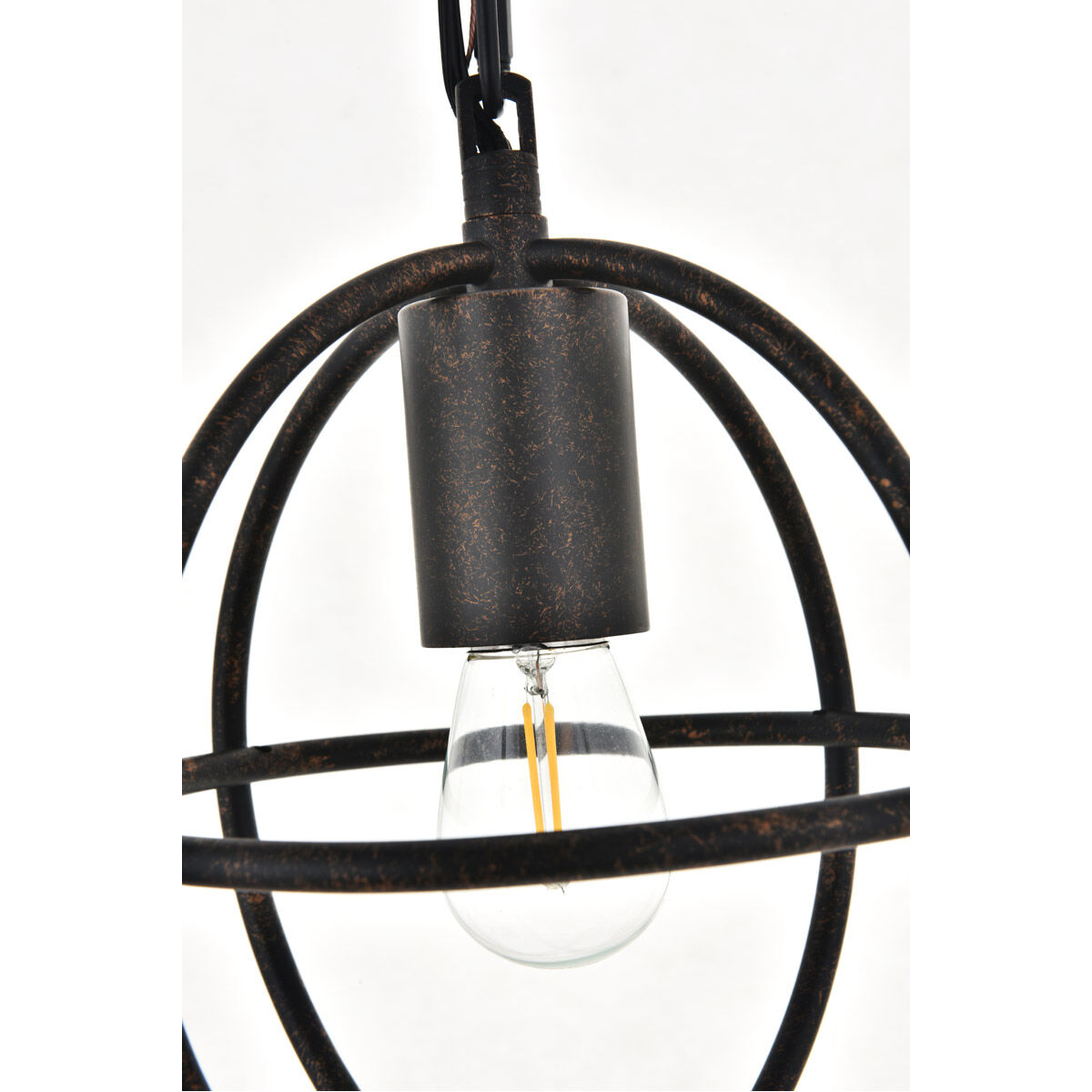 Octavia 1 Light 7.9 inch Dark Brown Pendant Ceiling Light in Dark Bronze