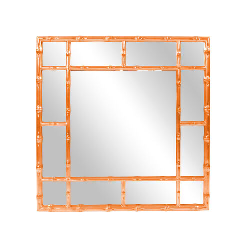 Bamboo 40 X 40 inch Glossy Orange Wall Mirror