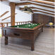 Cordon 3 Light 57.25 inch Matte Black and Rubbed Brass Billiard Ceiling Light in Matte Black Steel