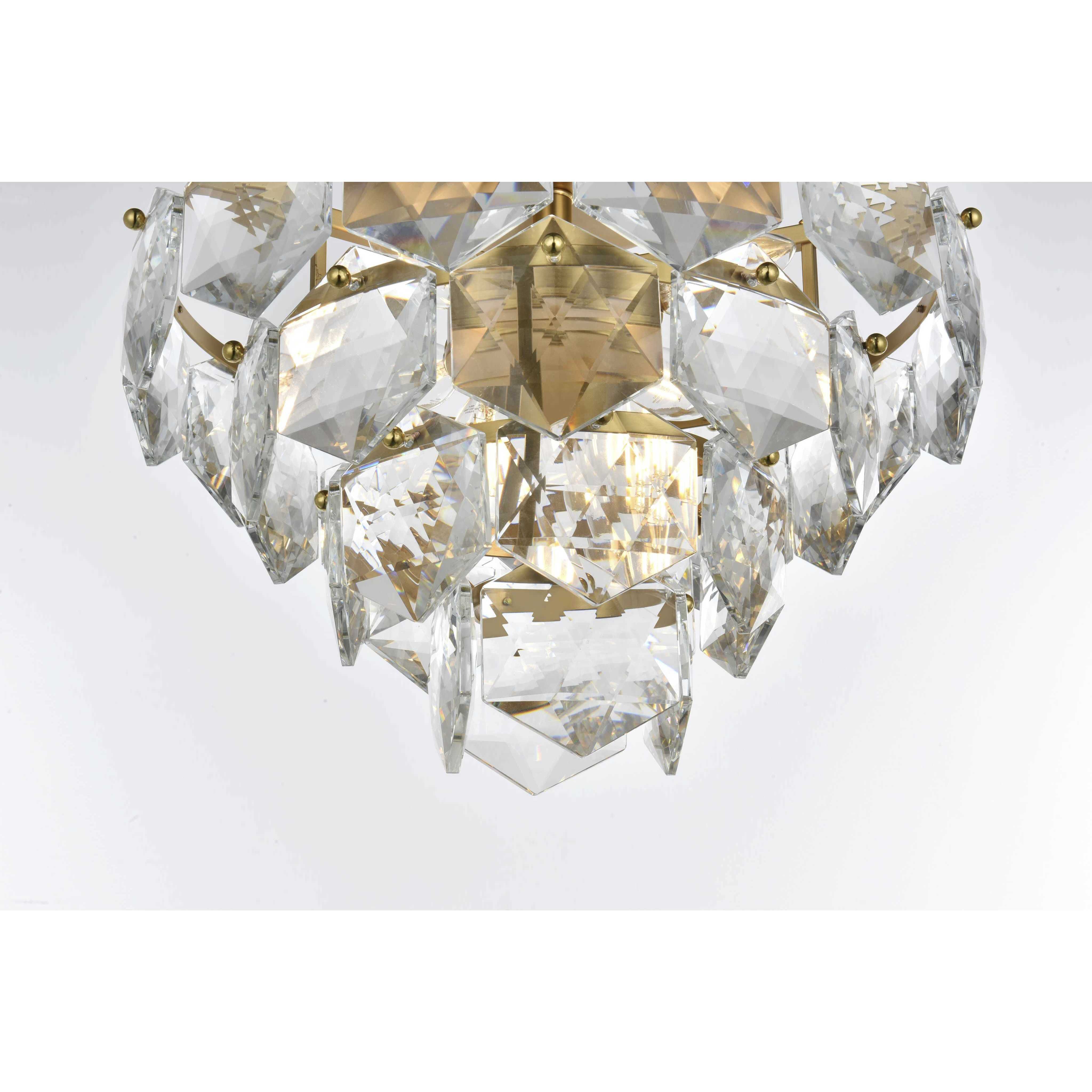 Adaline 6 Light 16 inch Satin Gold Flush Mount Ceiling Light