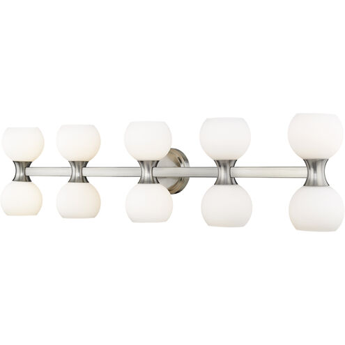 Artemis 10 Light 45 inch Brushed Nickel Vanity Wall Light