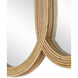 Triboa 50.25 X 36 inch Natural and Khaki Mirror