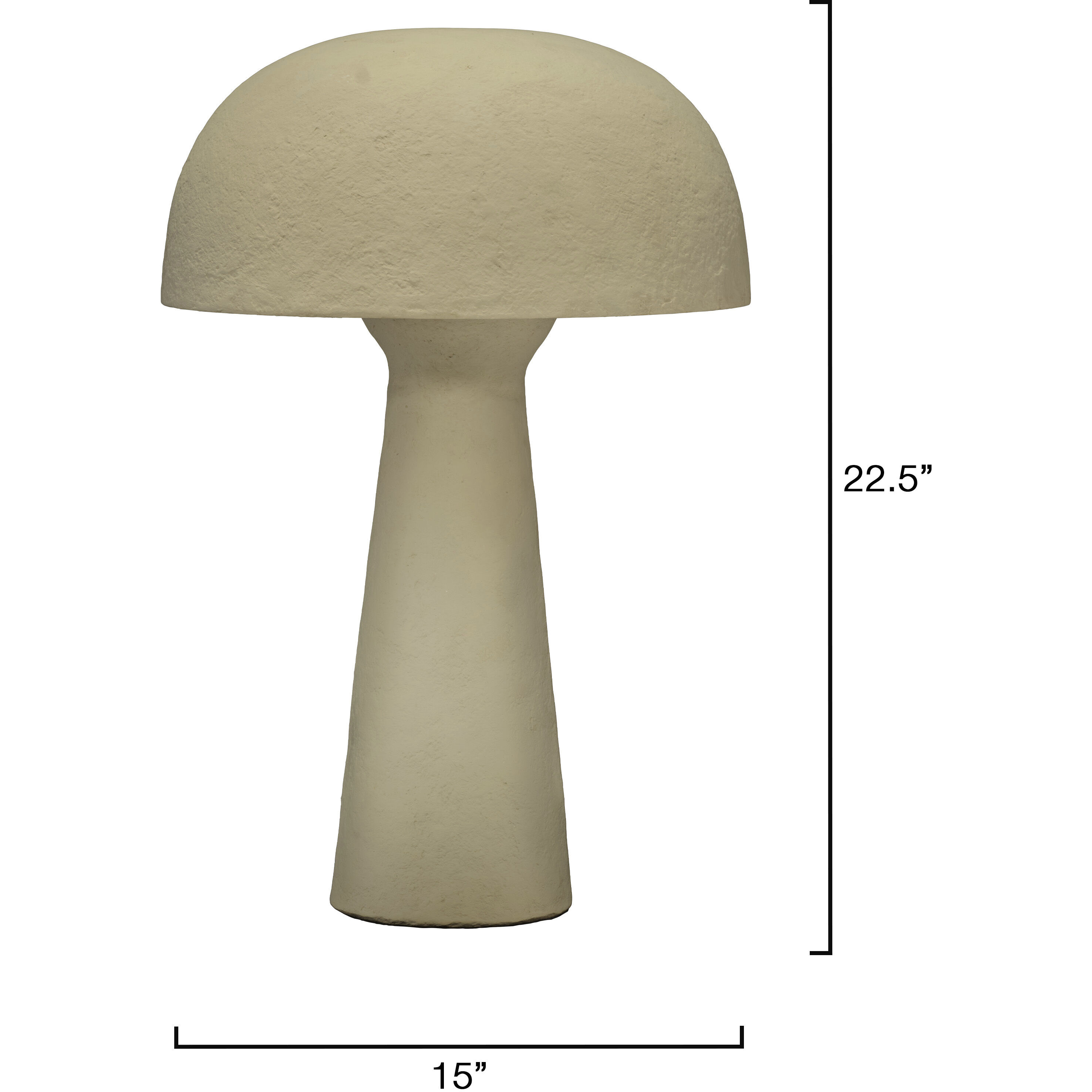 Papier 22.5 inch 60 watt Textured Cream Table Lamp Portable Light, Inline