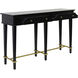 Albert 56 X 16 inch Black and Gold Console table