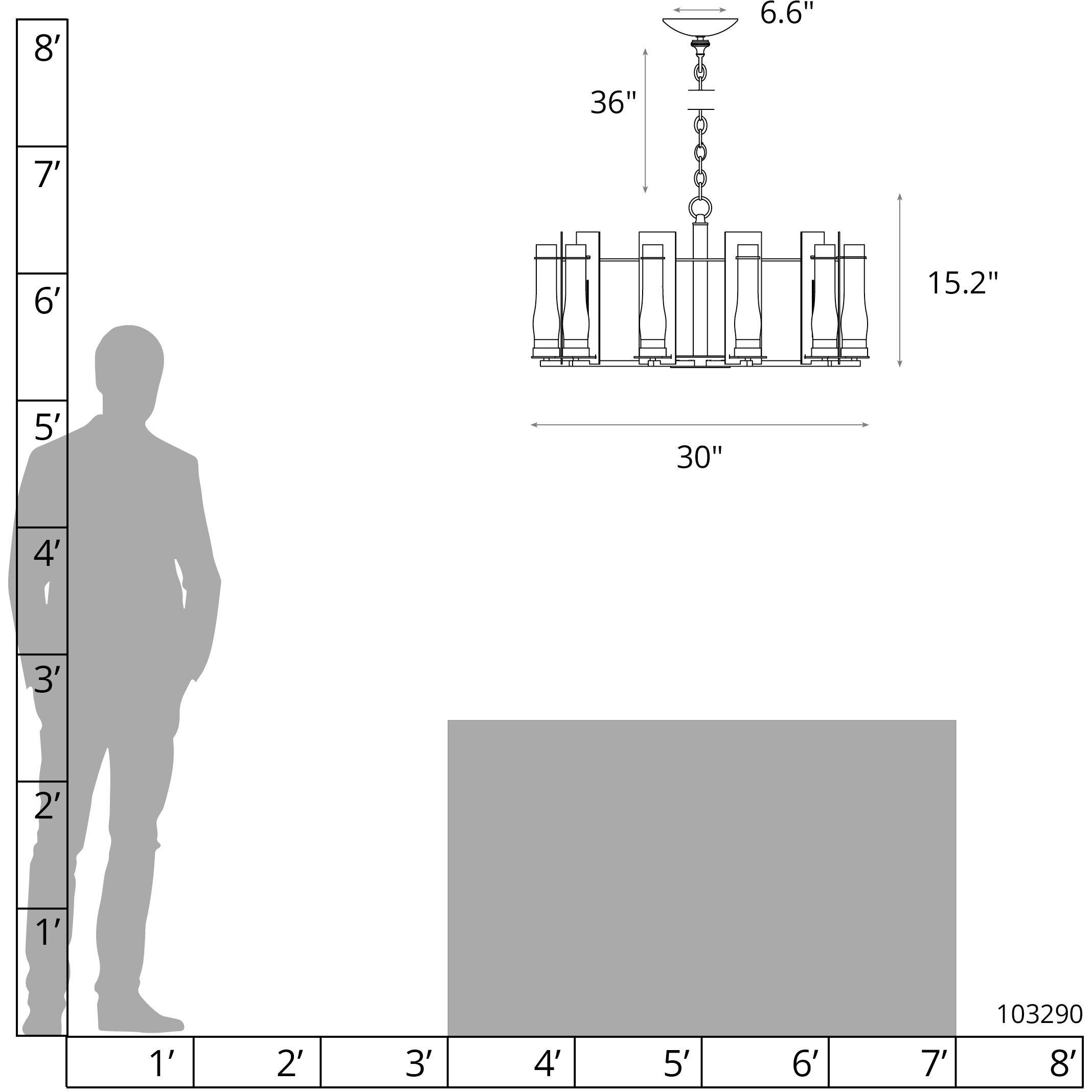 New Town 10 Light 30 inch Vintage Platinum Chandelier Ceiling Light