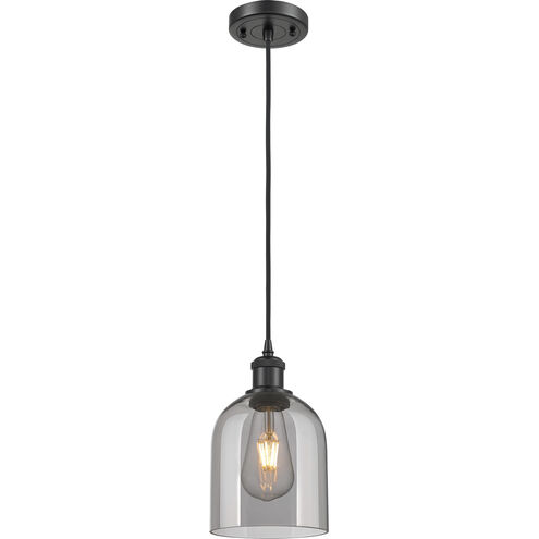 Ballston Bella 1 Light 5.5 inch Matte Black Cord Hung Mini Pendant Ceiling Light