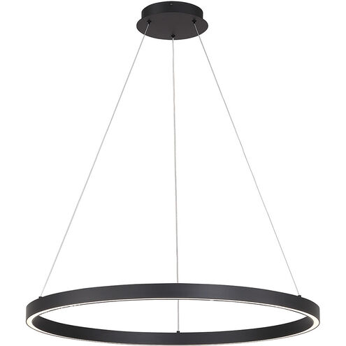 Lunar 32.25 inch Matte Black Pendant Ceiling Light
