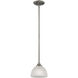Bristol Lane 1 Light 7 inch Brushed Nickel Mini Pendant Ceiling Light