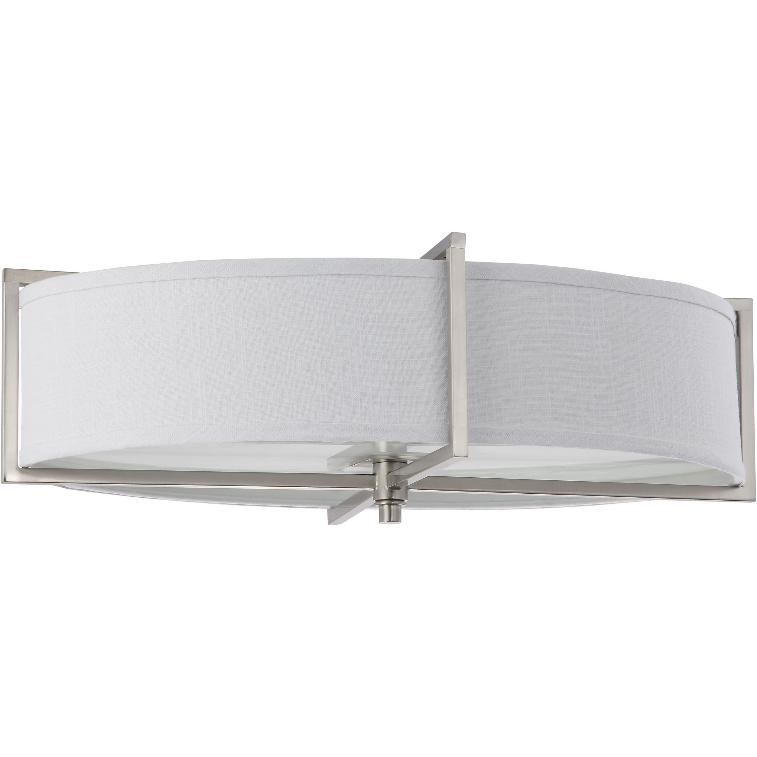 Portia 6 Light 16 inch Brushed Nickel Flush Mount Ceiling Light
