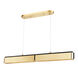 Tribeca LED 48.5 inch Aged Brass / Black Island Light Ceiling Light