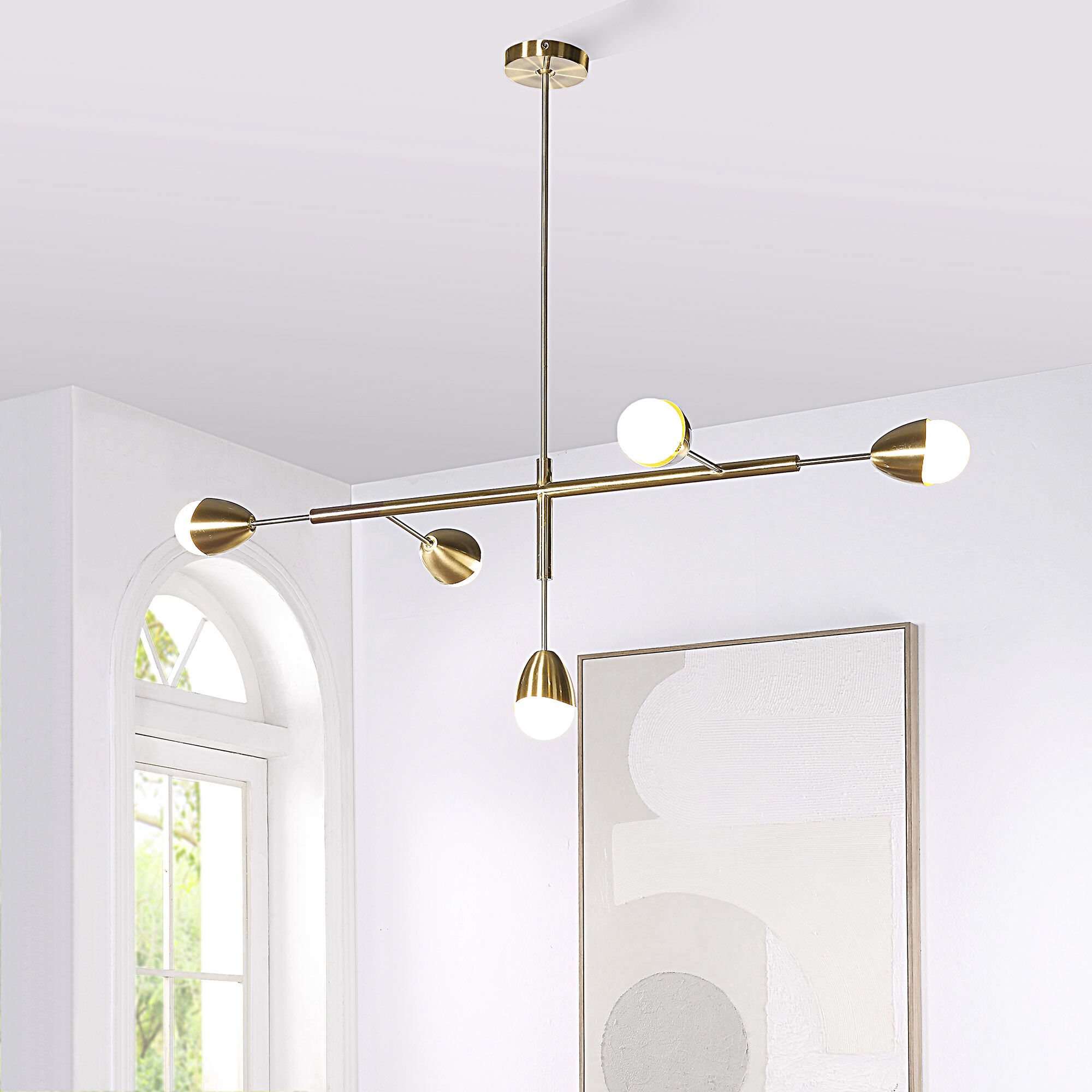 Satin brass ceiling light online