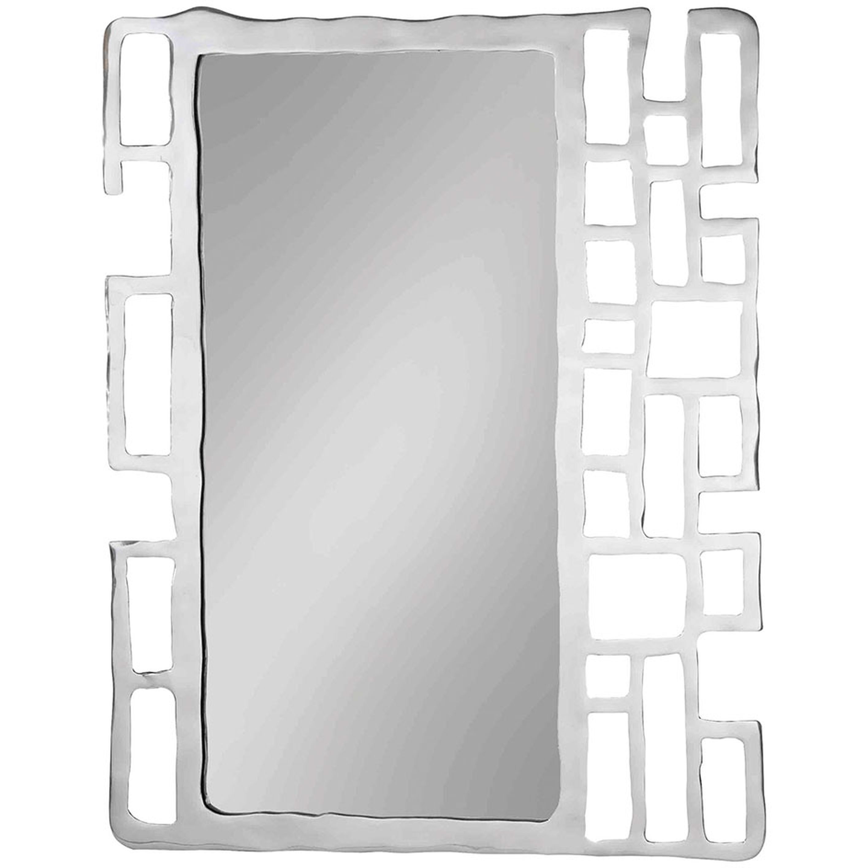 Camryn 38 X 31 inch Silver with Mirror Wall Mirror