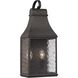 Forged Jefferson 2 Light 19 inch Charcoal Outdoor Sconce