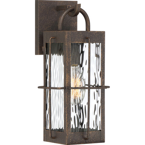 Ward 1 Light 14 inch Gilded Bronze Outdoor Wall Light