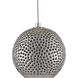 Giro 7 Light 59 inch Nickel Multi-Drop Linear Pendant Ceiling Light