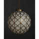 Polyhedron 1 Light 20.5 inch Antique Brass Pendant Ceiling Light, Medium