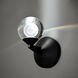 Double Bubble Wall Sconce Wall Light in 6in., Black