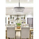 Nordic 6 Light 28 inch Black Chandelier Ceiling Light