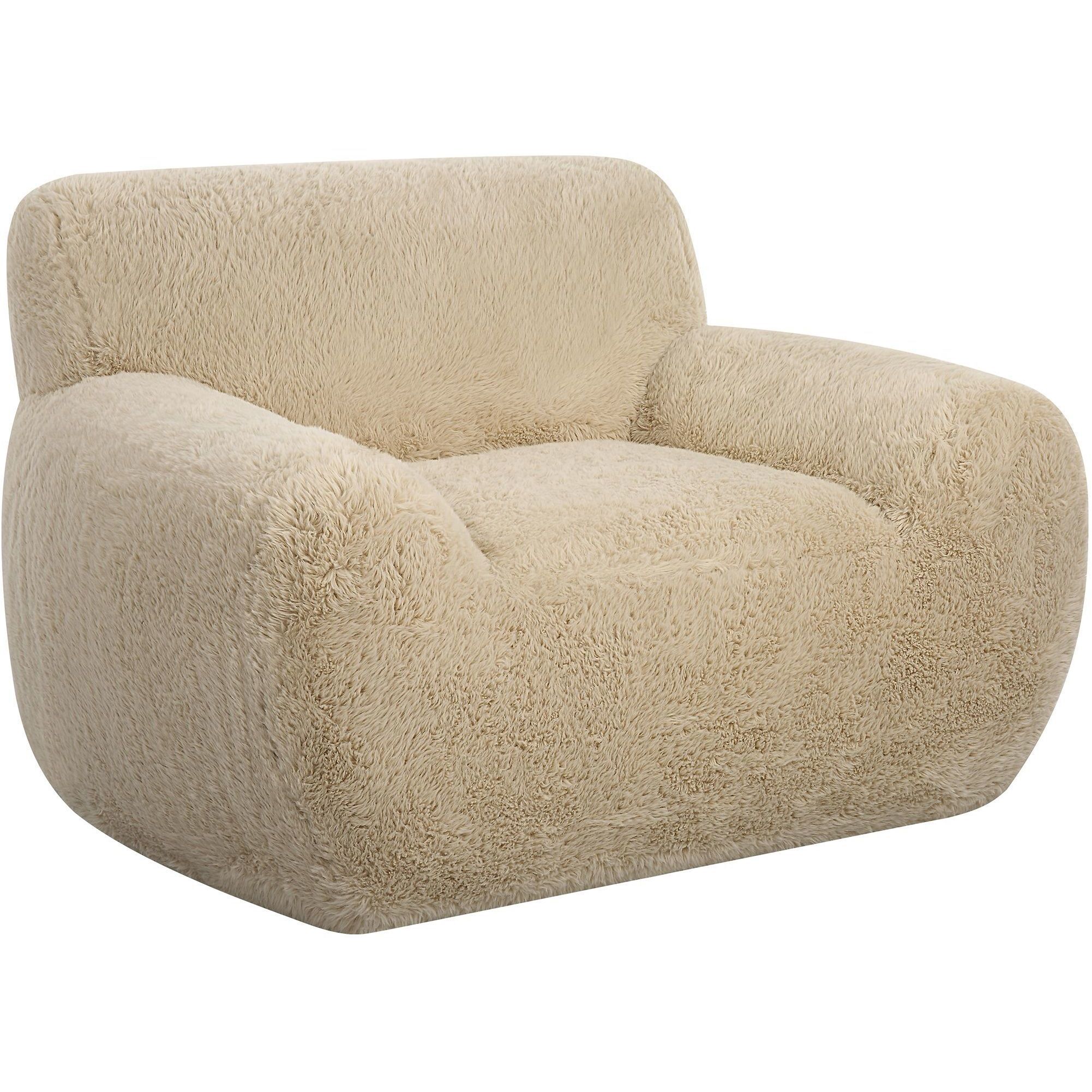 Cooper faux sheepskin lounge chair hot sale