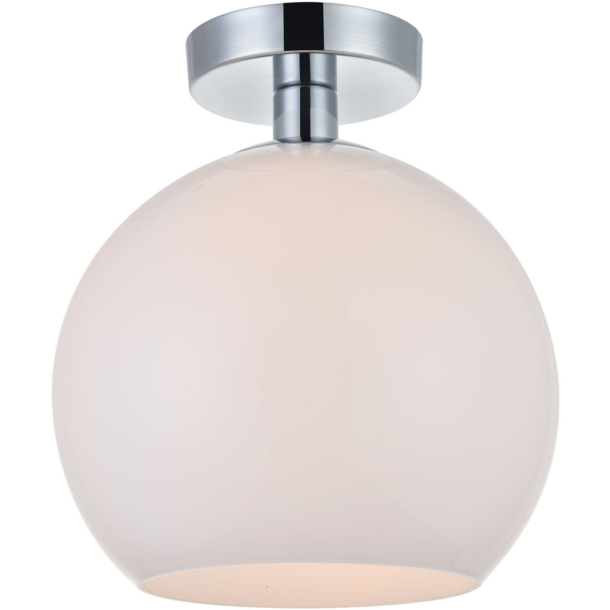 Baxter 1 Light 10 inch Chrome Flush Mount Ceiling Light