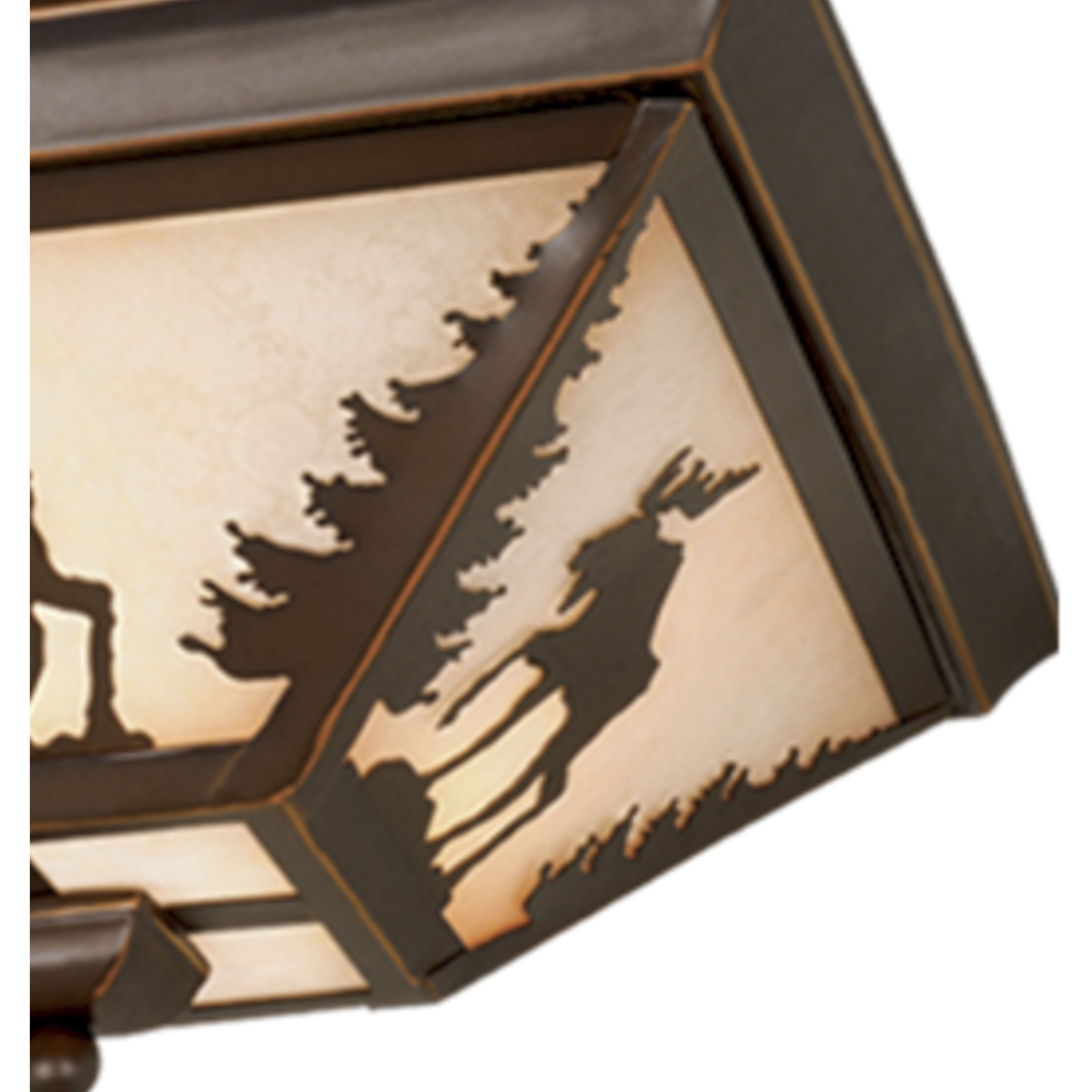 Yellowstone LED 14 inch Burnished Bronze Flush Mount Ceiling Light