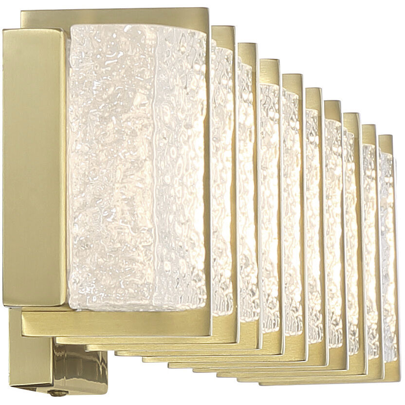 Sevryn LED 34.38 inch Soft Brass Bath Vanity Light Wall Light