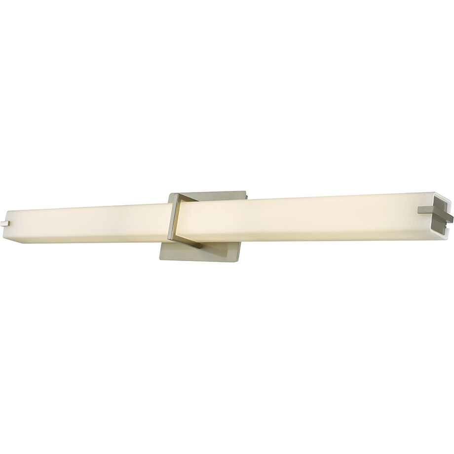 Squire LED 38 inch Brushed Nickel Bath Vanity Light Wall Light