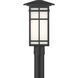 Grydton 1 Light 16.25 inch Dark Matte Black Outdoor Post Lantern