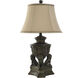 Signature 34 inch 150 watt Majestic Gold Table Lamp Portable Light