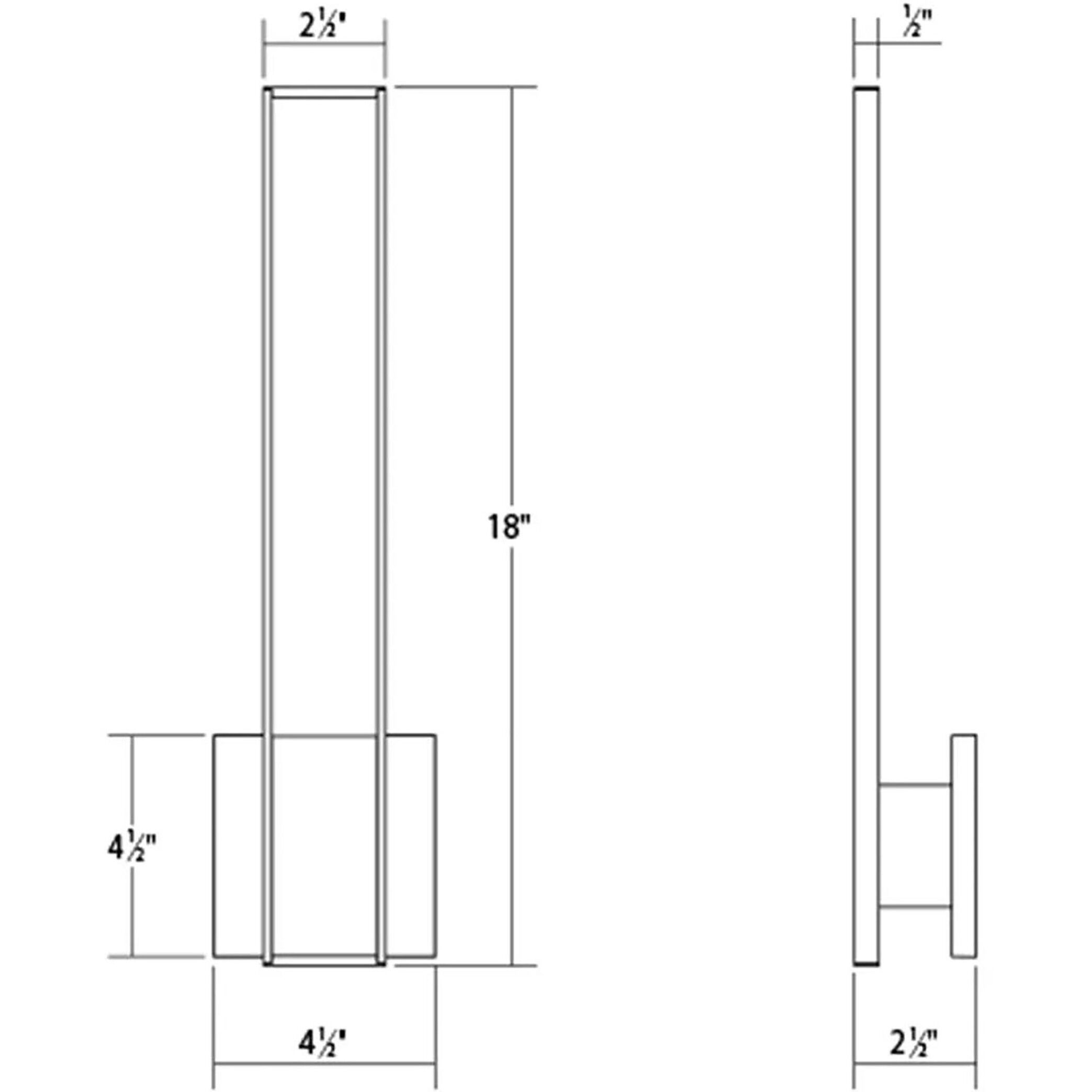 Planes LED 2.5 inch Satin Black ADA Wall Sconce Wall Light