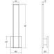 Planes LED 2.5 inch Satin Black ADA Wall Sconce Wall Light