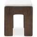 Ashby 19 inch Dark Brown Accent Stool