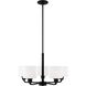 Canfield 5 Light 23.88 inch Midnight Black Chandelier Ceiling Light