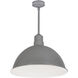 RLM Gun Metal / White Recessed Stem Mounted LED Shade in 3500K, 3800, 48 in.